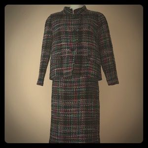 Talbots tweed suit